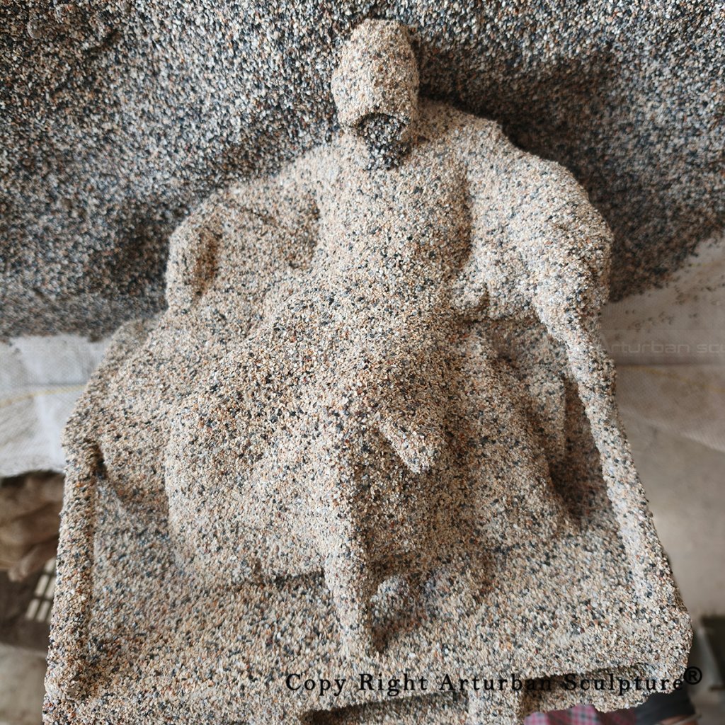 4 Ceramic shell for Budapest Anonymous Statue casting