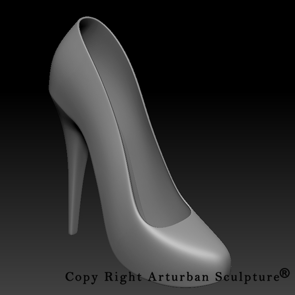 5 Front Angle Sculpture Heel Shoes Design