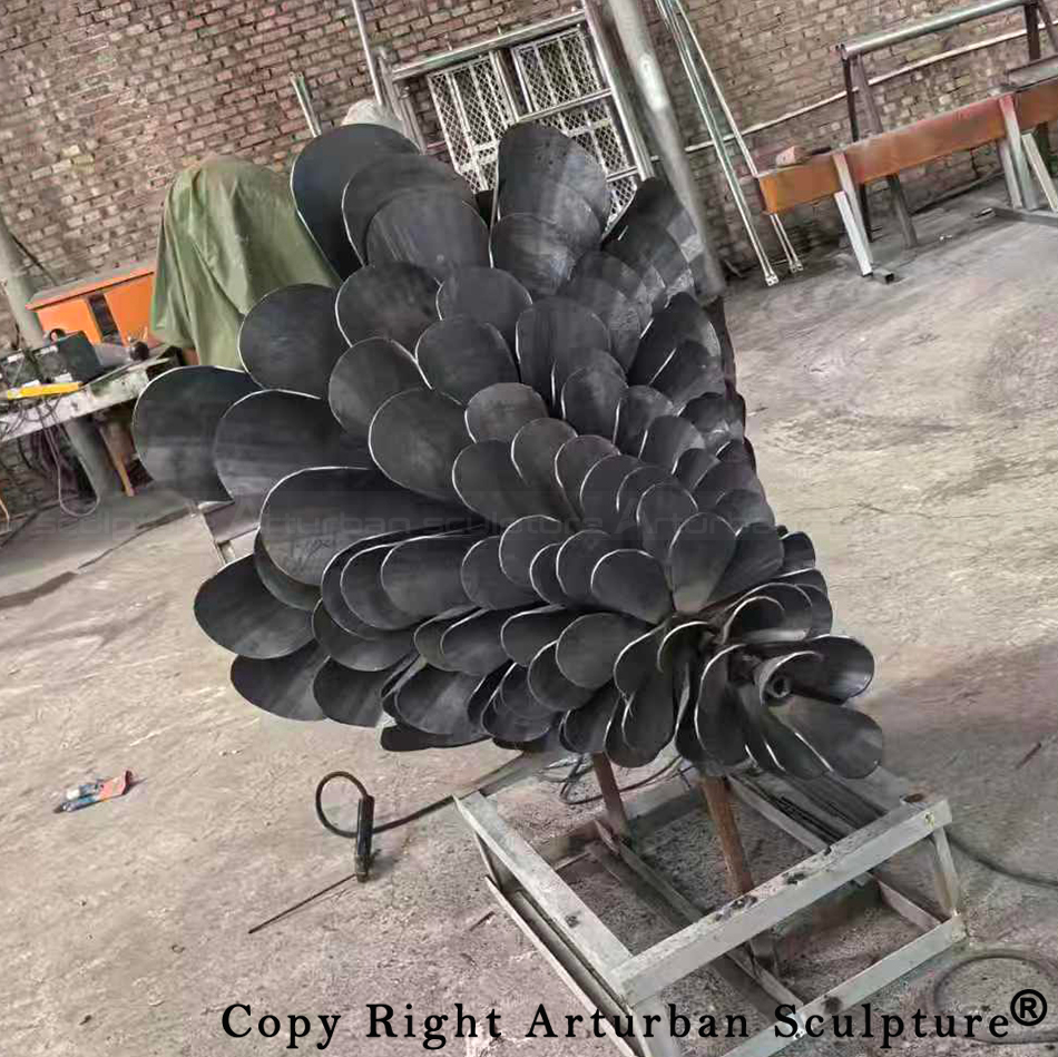 5 Layered steel scales in factory workshop