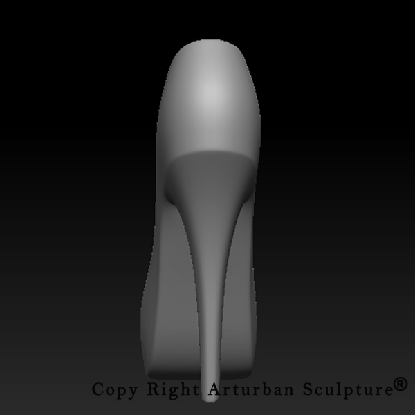 5 Rear View High Heel 3D Design