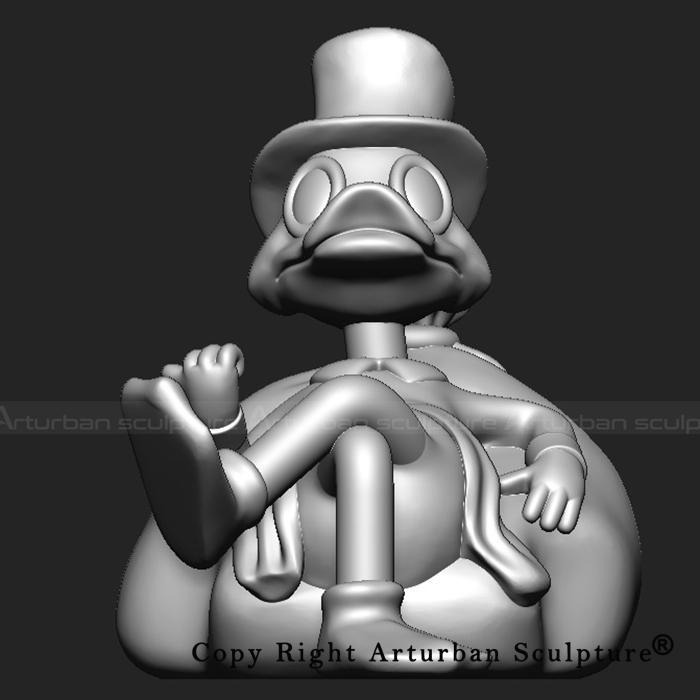 5 Scrooge McDuck figurine 3D design model