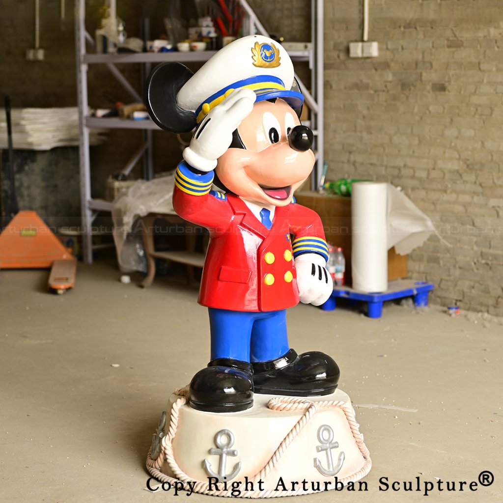 5.8 Custom Mickey Mouse Fiberglasss Statue