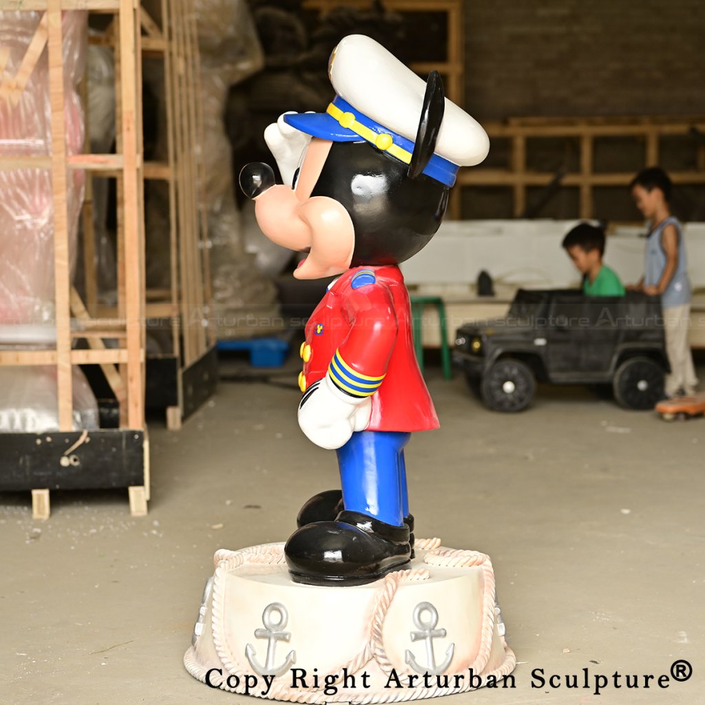 6 Captain Mickey Mouse Statue side profile outdoors