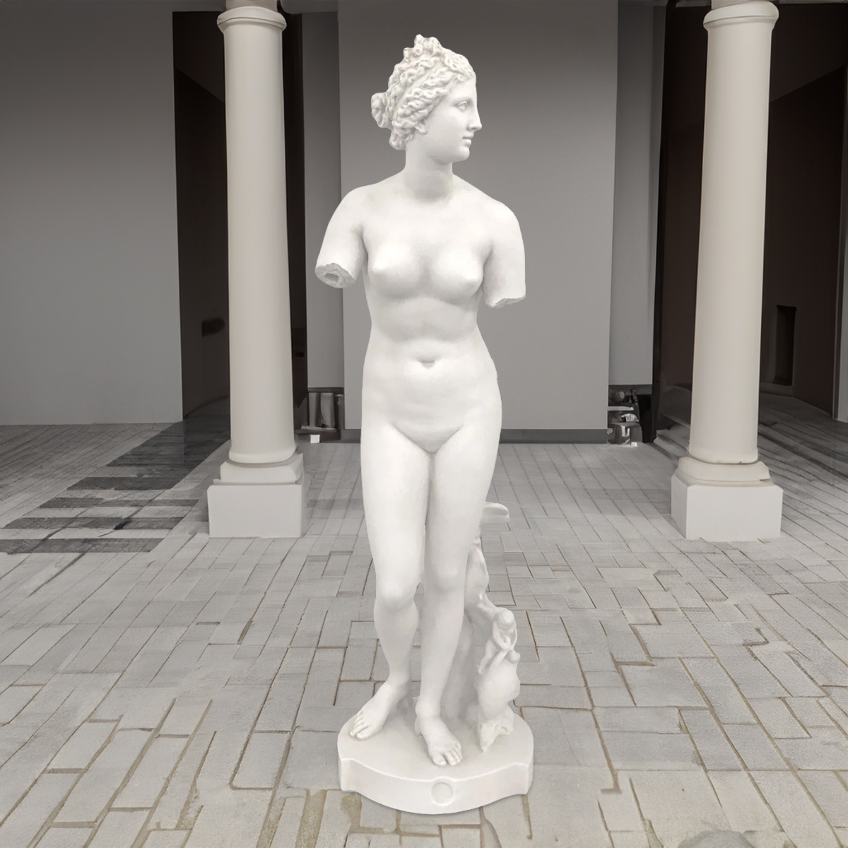 Ancient style Medici Venus Statue display