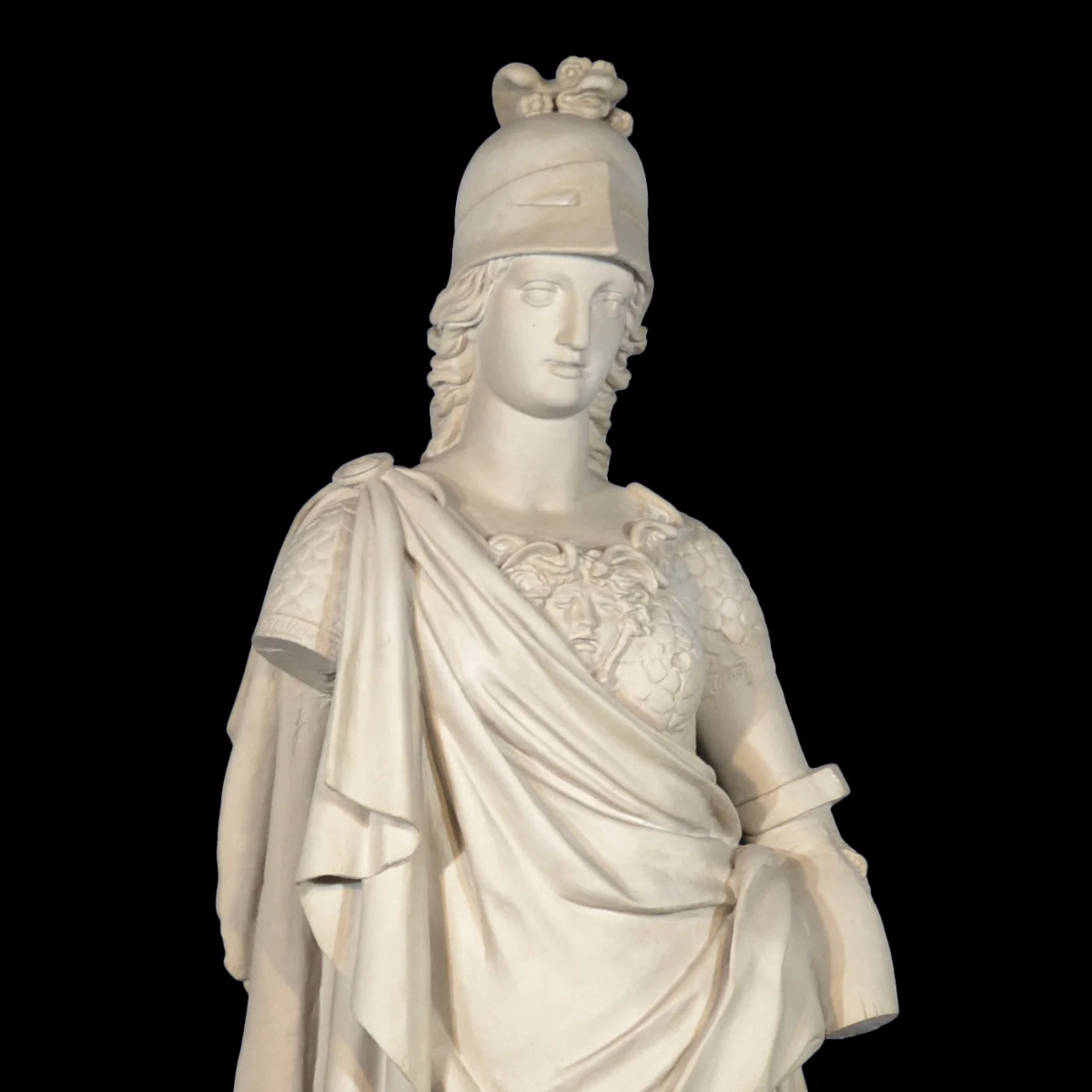 Athena Garden Statue marble detail