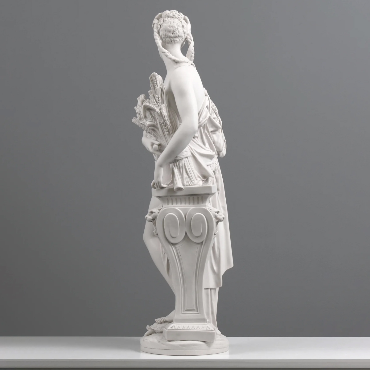 Ceres Goddess Statue holding wheat