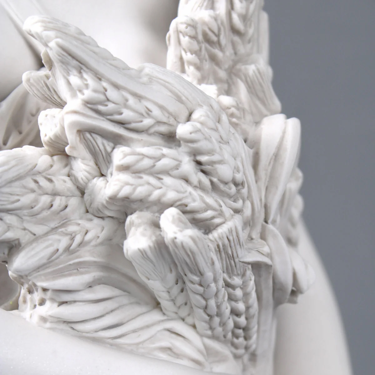 Ceres Goddess Statue wheat detail