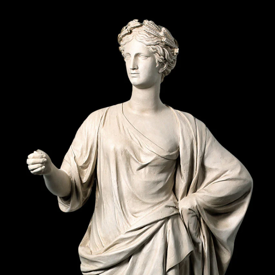 Ceres Sculpture marble up body detail