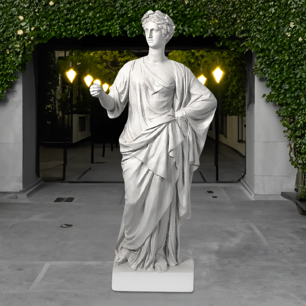 Classical marble Ceres Sculpture garden statue