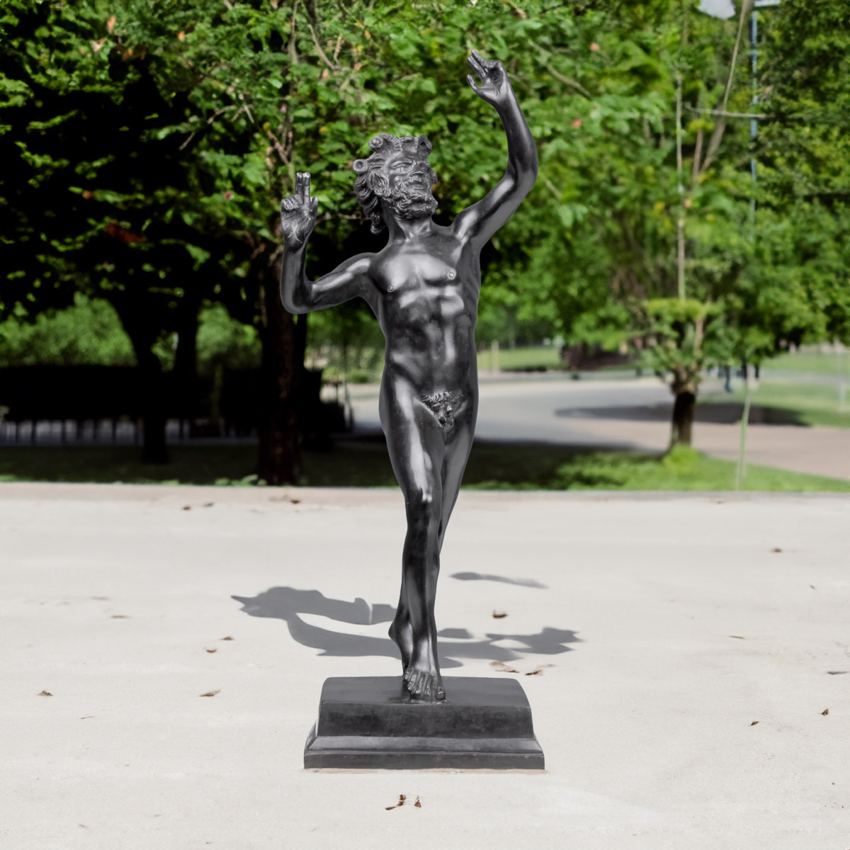 Dancing Faun Statue Pompeii bronze