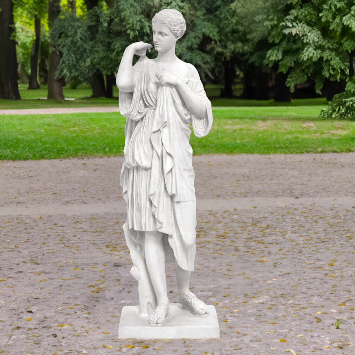 Diana of Gabii outdoor marble statue