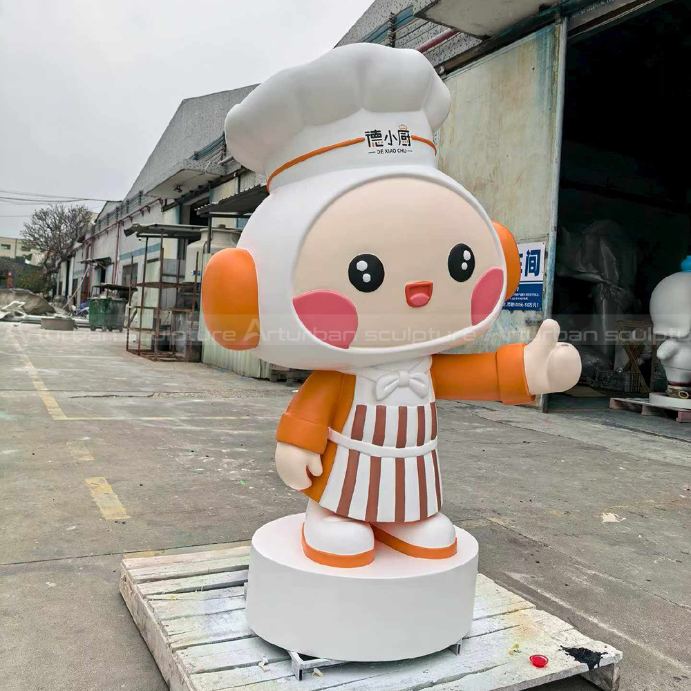 Fiberglass Chef Statue giving thumbs up