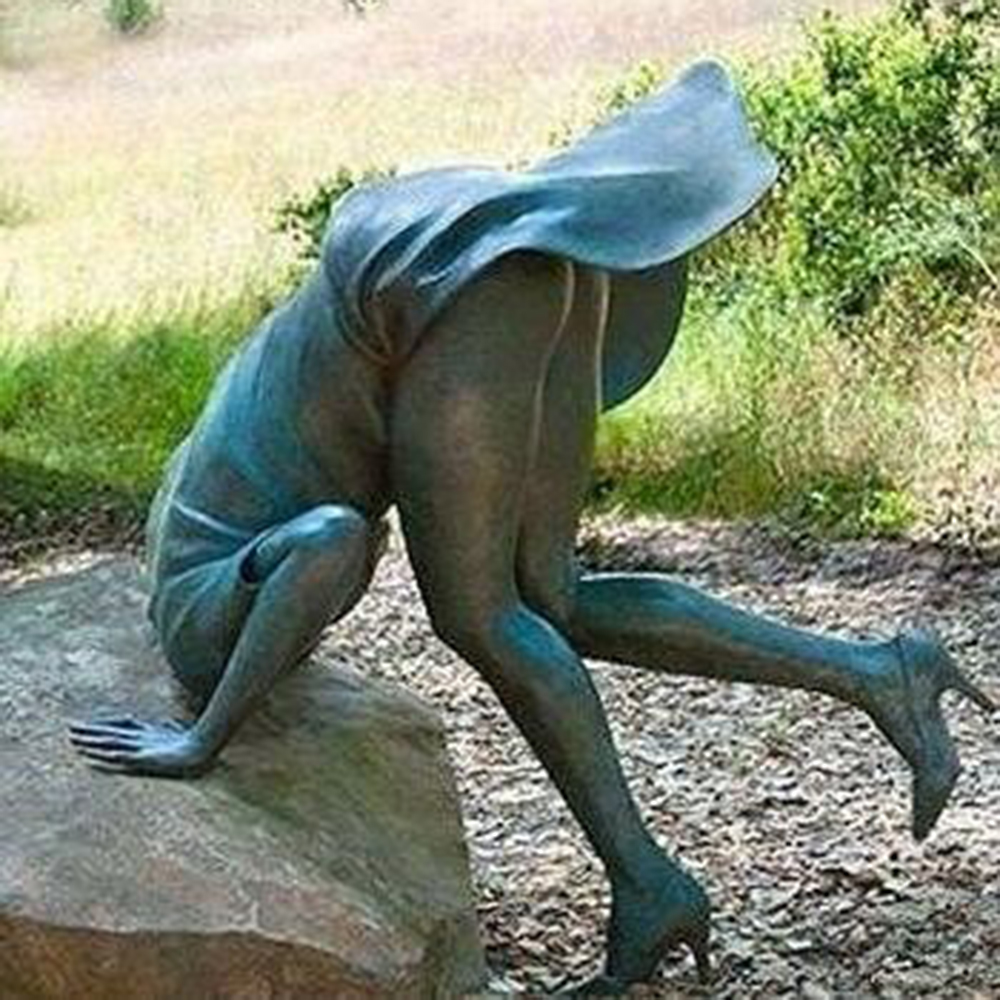 Headless Female Statue bronze humanature