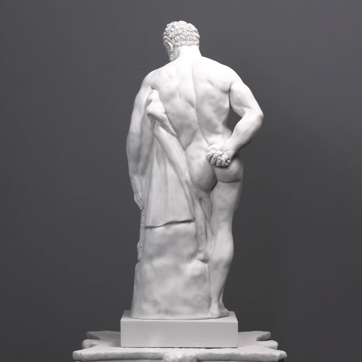 Hercules Marble Statue with lion skin