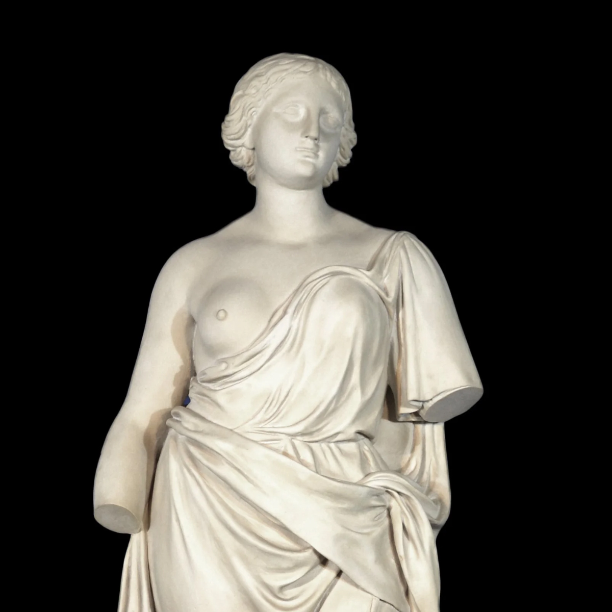 Life-size Demeter marble garden statue