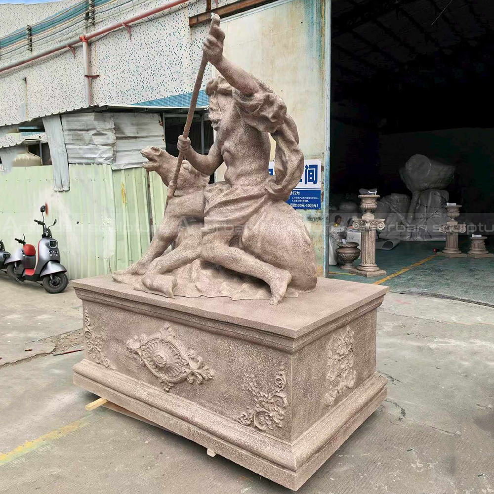 Neptune God of Water Statue ornate base