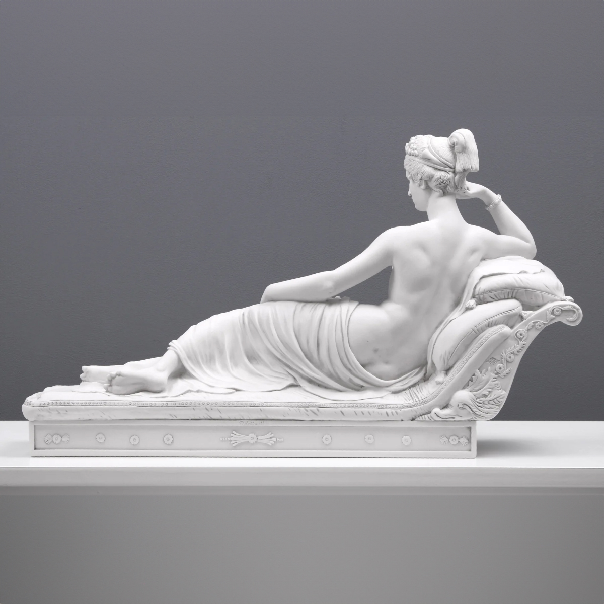 Pauline Borghese Sculpture marble back