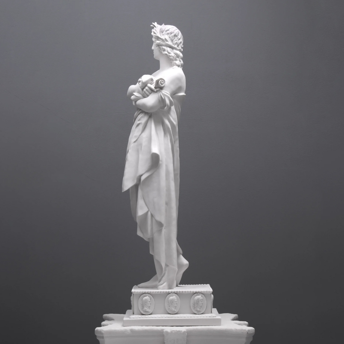 Virgil Sculpture classical marble figure