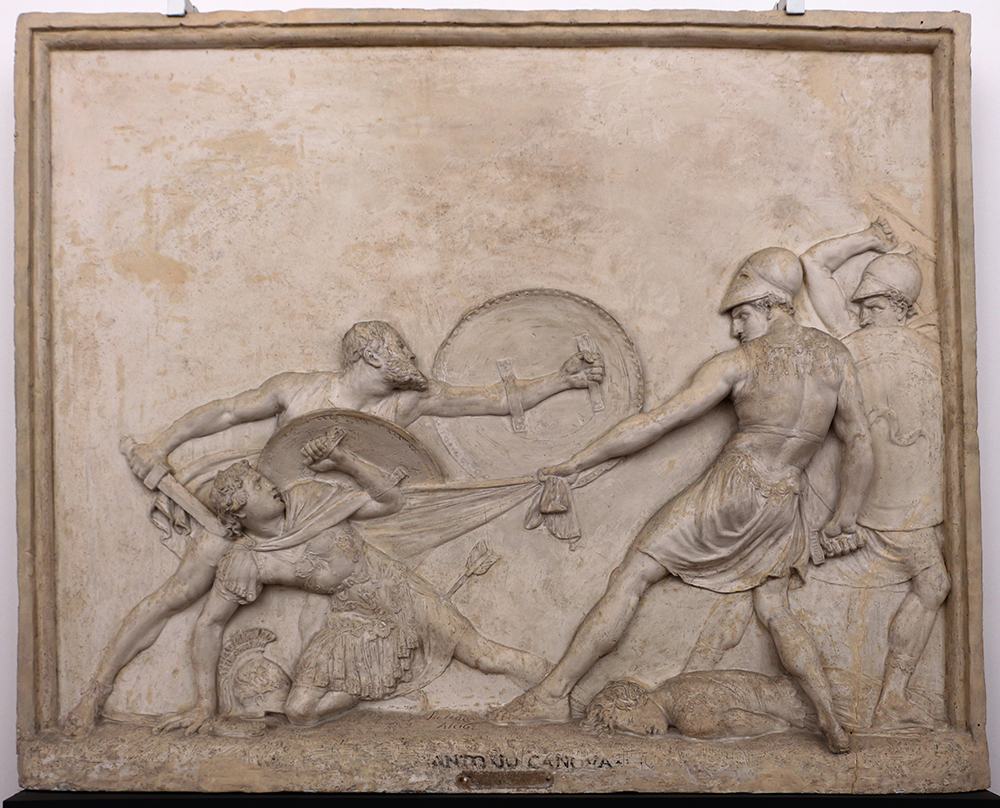 3 Antonio_canova,_socrate_salva_alcibiade_nella_battaglia_di_potidea,_1797,_gesso_01