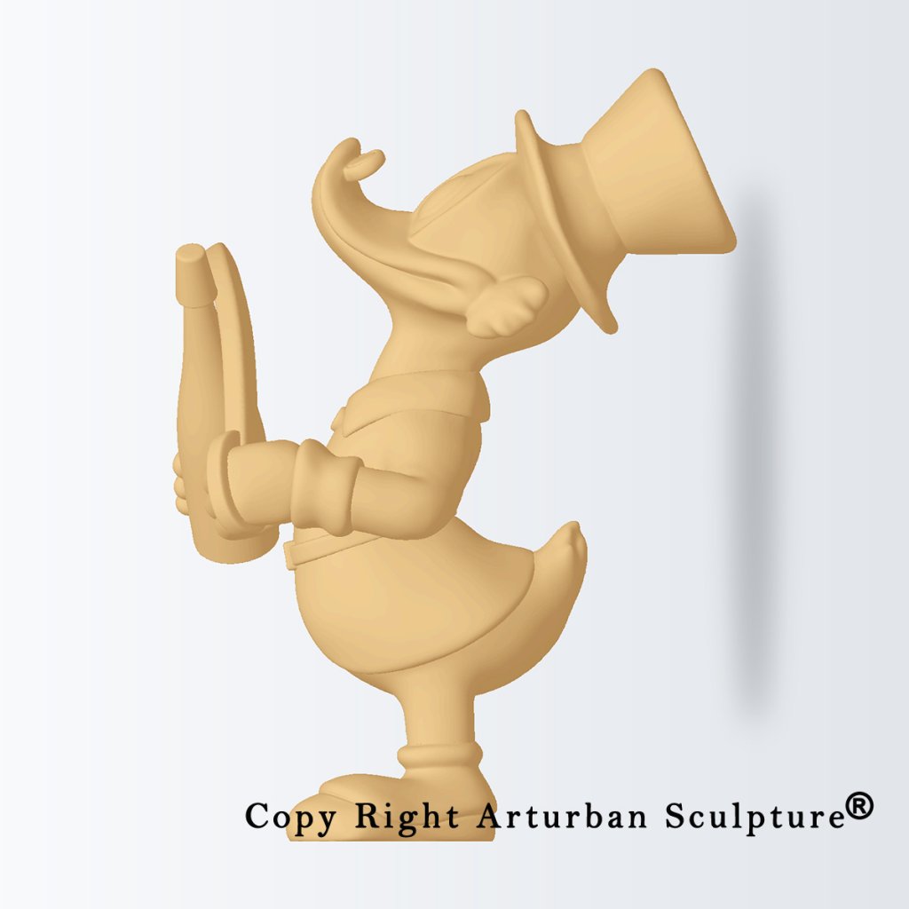 4 3D Design of victory maestro duck sculpture