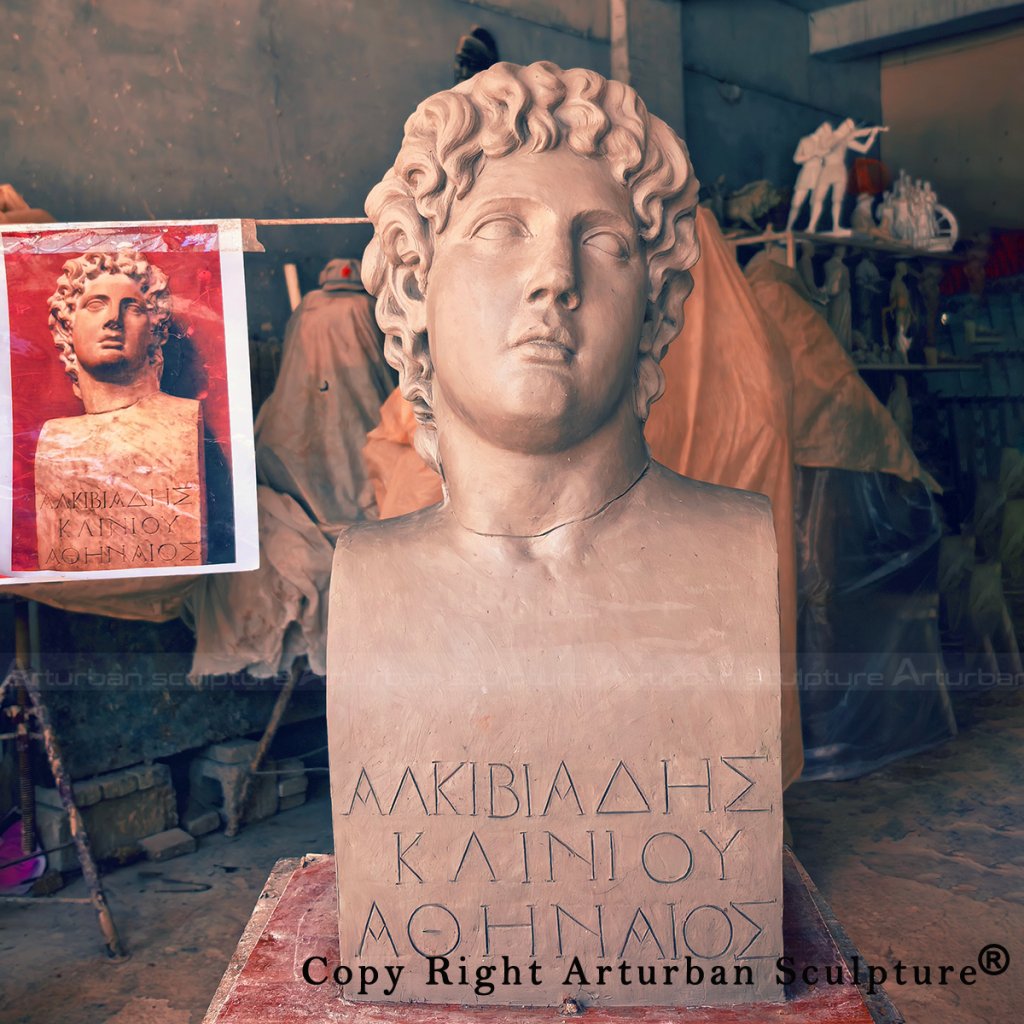 5 Clay Mold of Alcibiades bust
