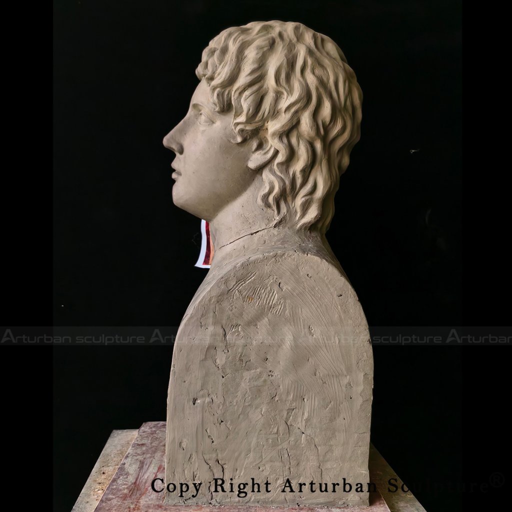 5 Clay Mold of greek bust statue