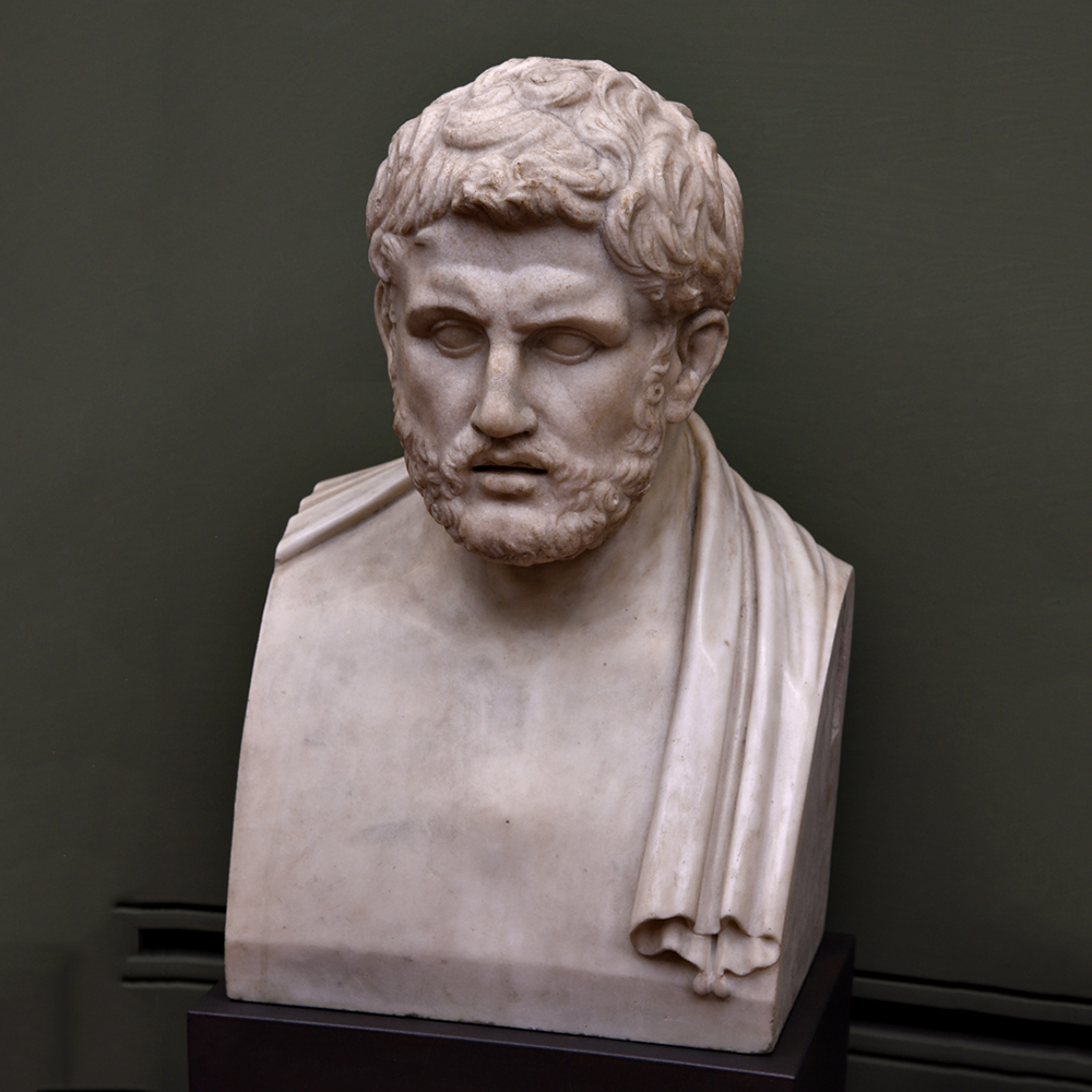 5 Front view of bearded Alcibiades Statue