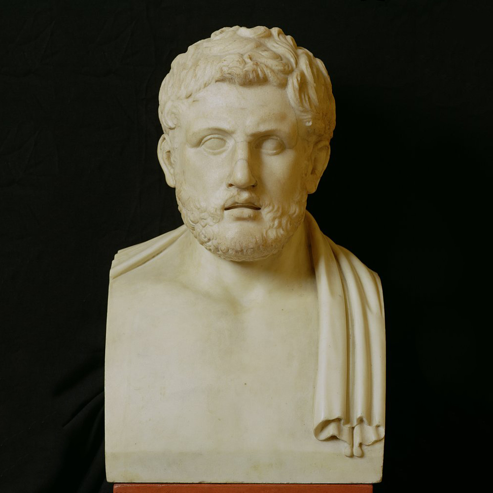 5 Marble Alcibiades Statue with draped shoulder