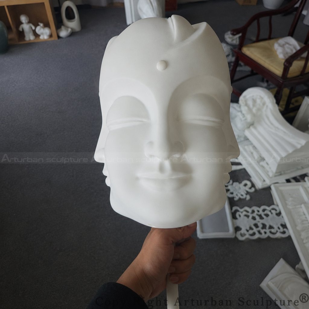 6-5 faced buddha head printed prototype
