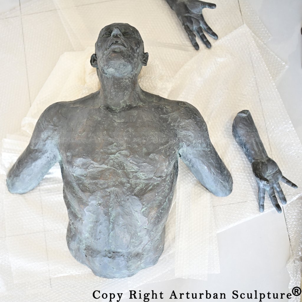 Bronze Breaking Free Sculpture components