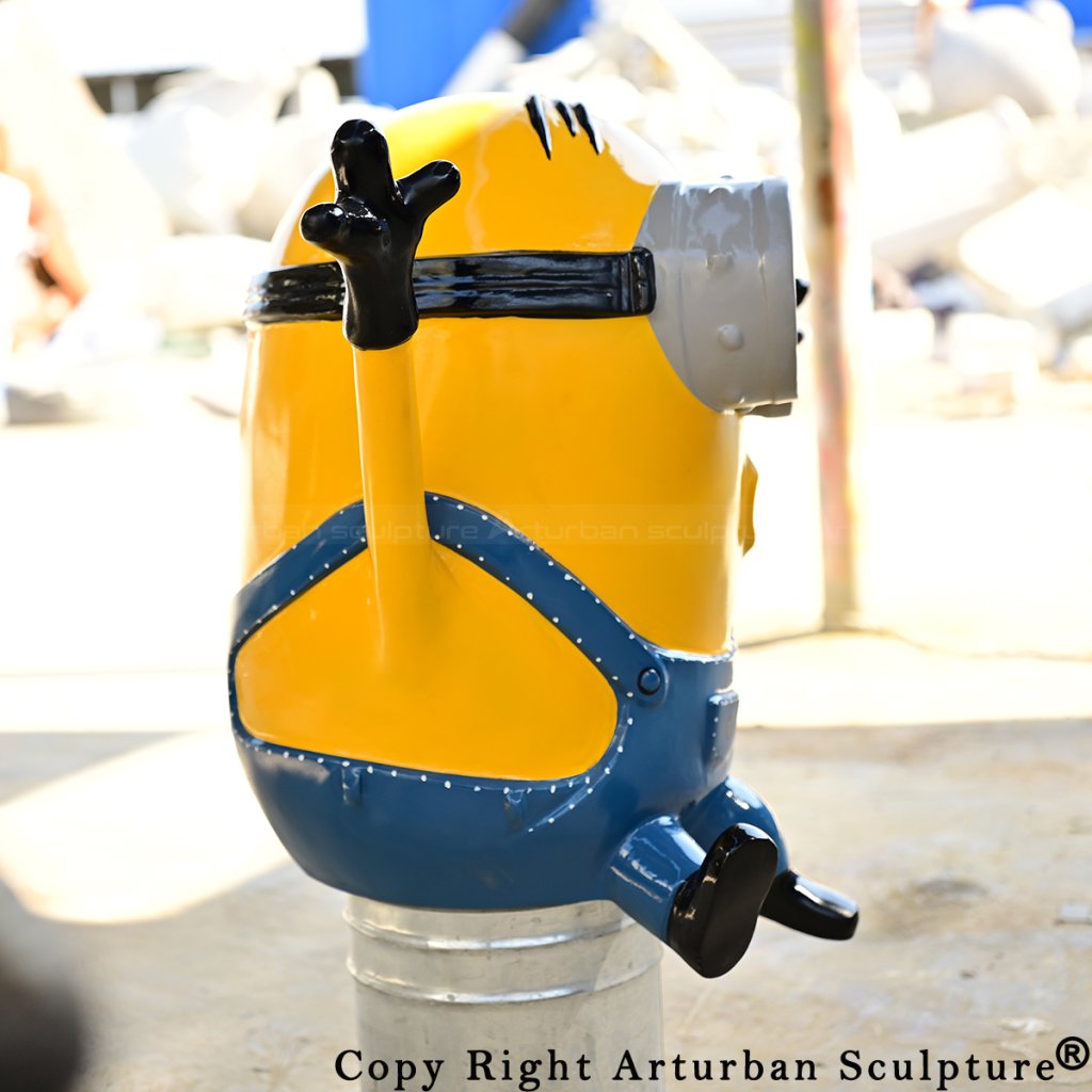 6 Fiberglass Minion side view for mall display
