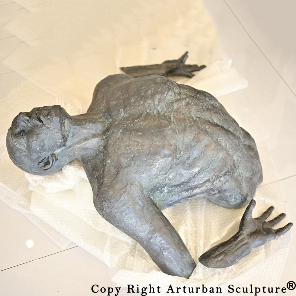 7 Bronze wall sculpture with separated hand piece