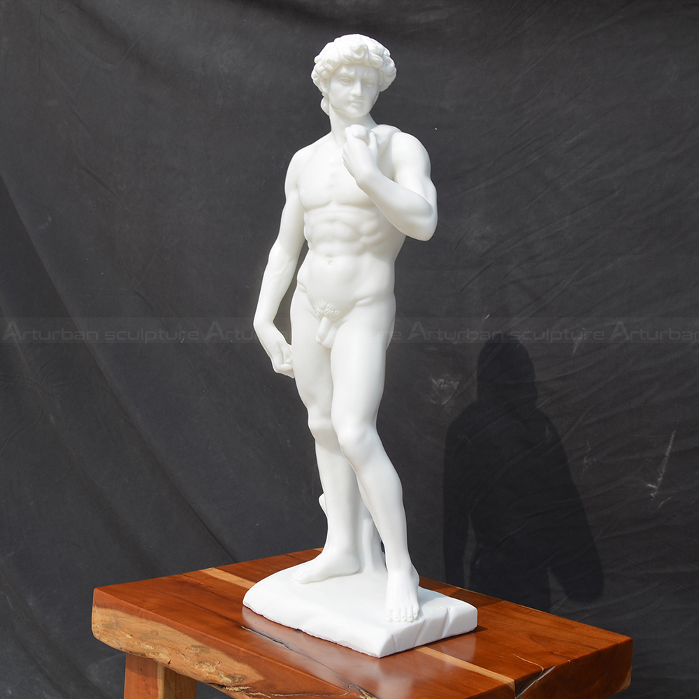 8.2 white marble Michelangelo David statue replica