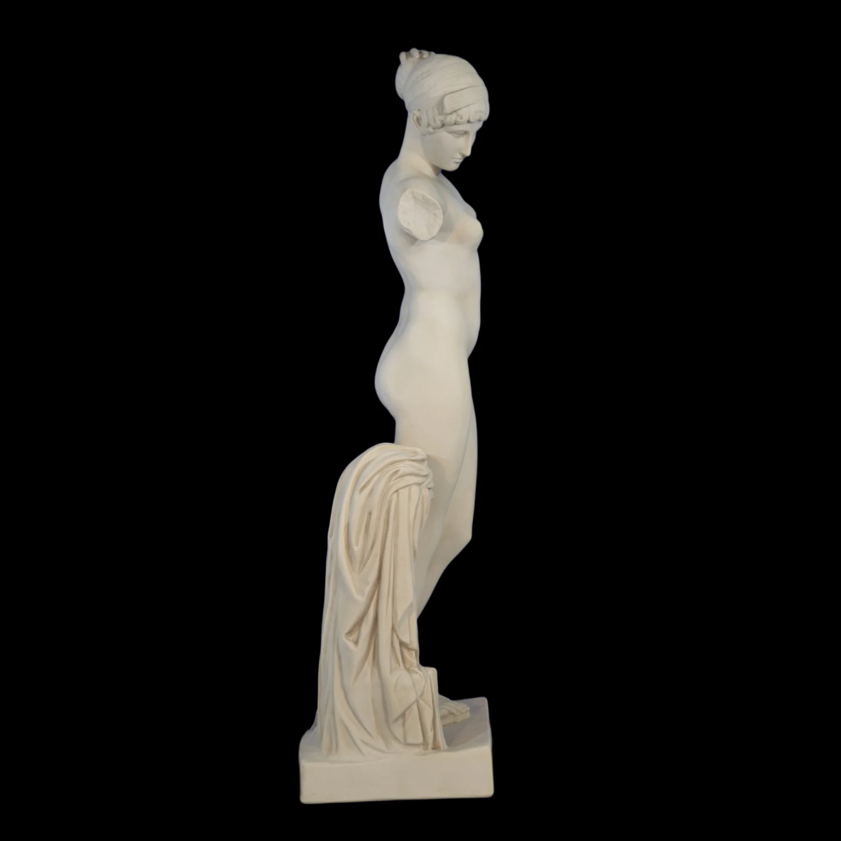 Armless Marble Statue garden decor side view