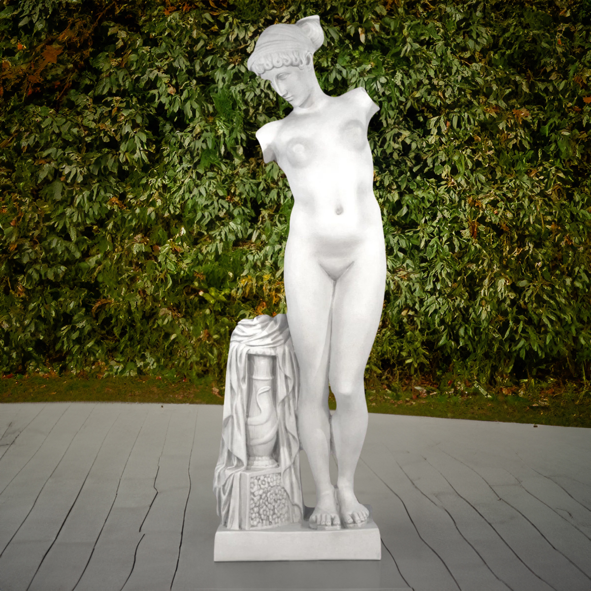 Armless Marble Statue outdoor display