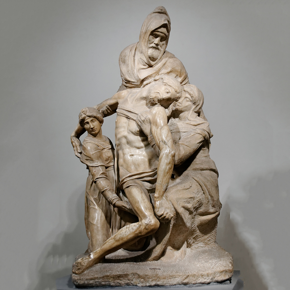Bandini Pietà full sculpture museum display