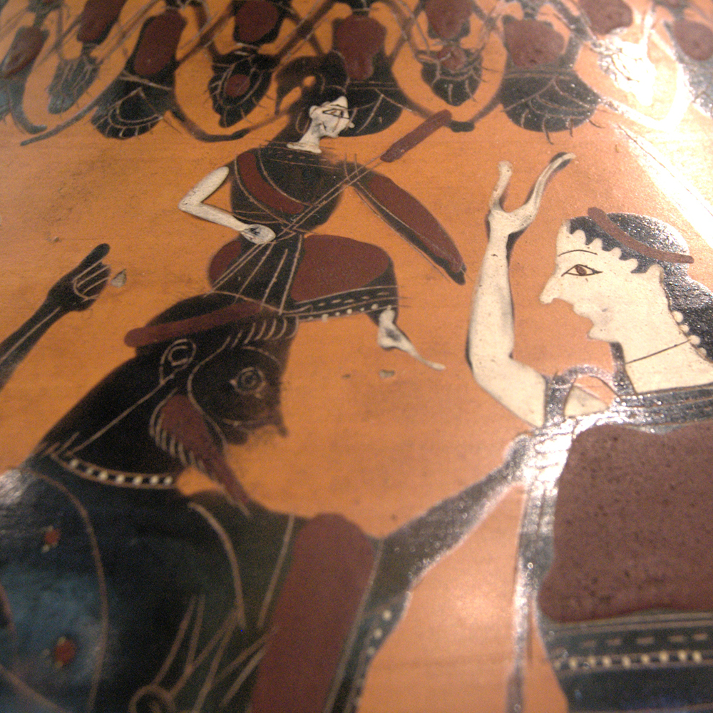 Birth of Athena on Greek amphora