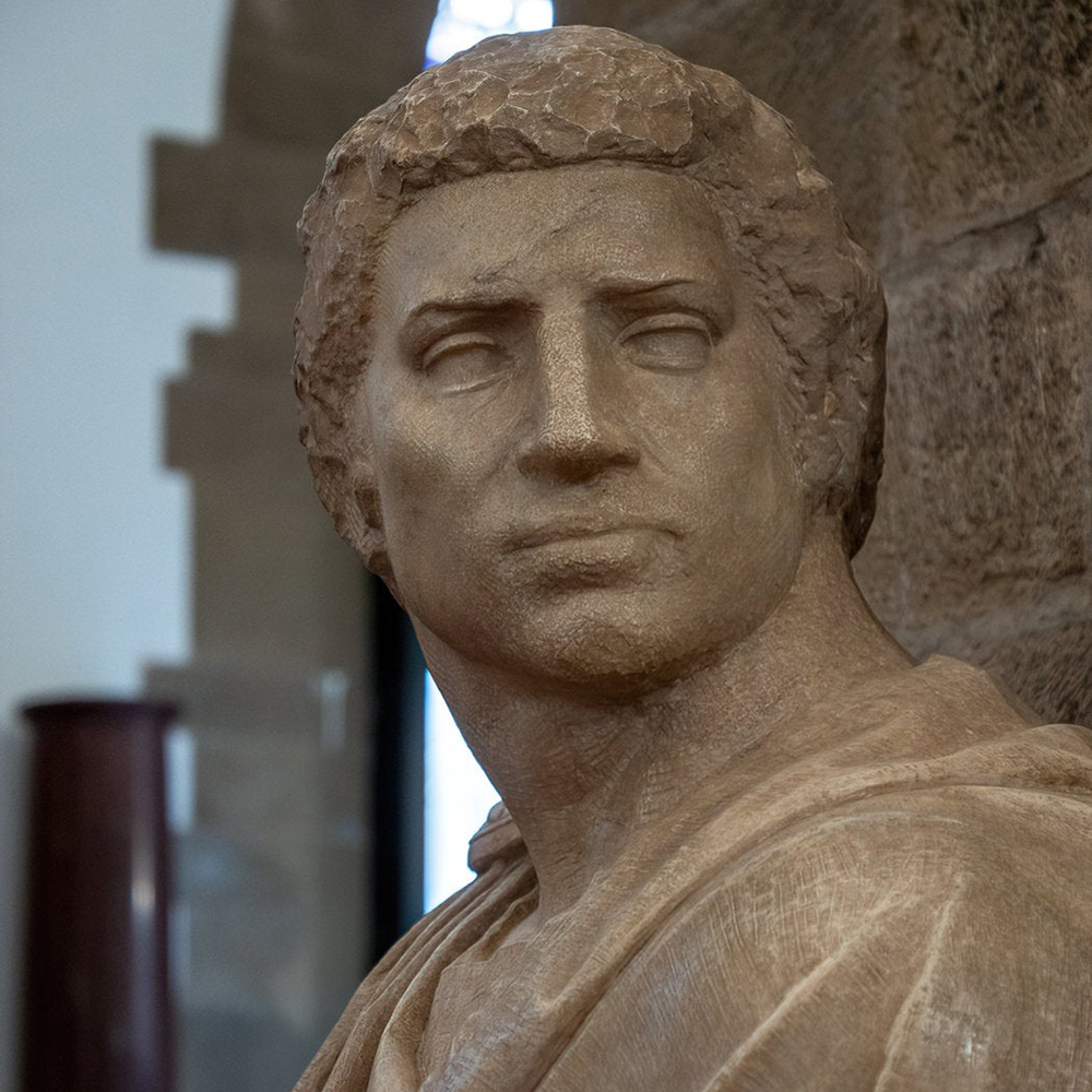 Brutus marble bust portrait