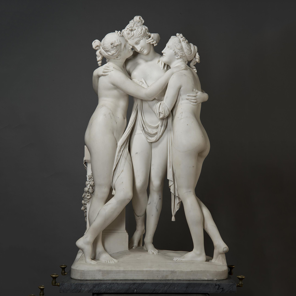 Canova Three Graces marble sculpture at Hermitage