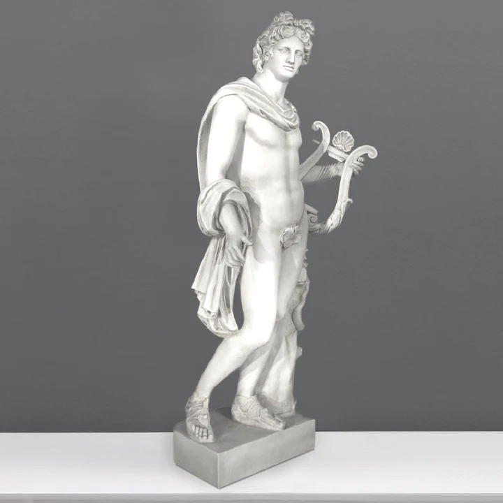 Classical Apollo Marble Statue full figure
