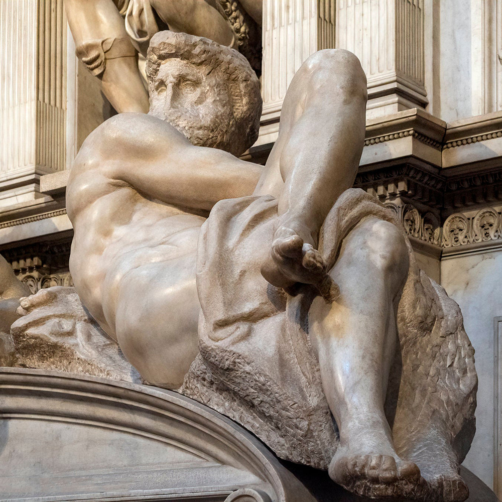Day figure Michelangelo New Sacristy view