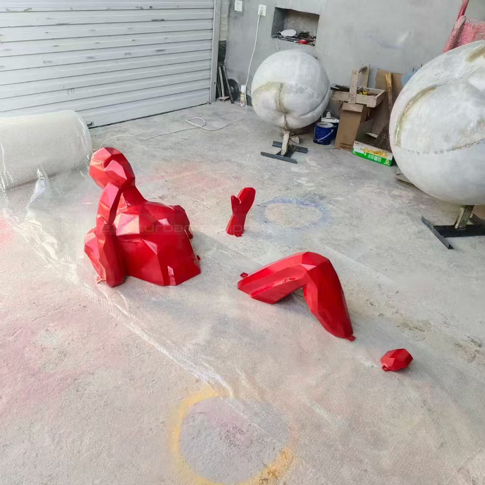 Fiberglass Human Wall Sculpture torso and arm