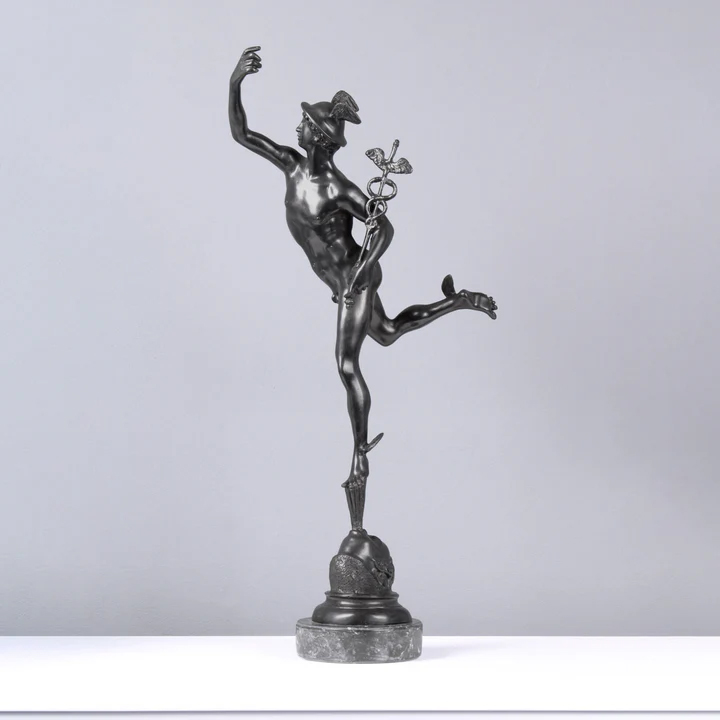 Flying Mercury Statue bronze figure