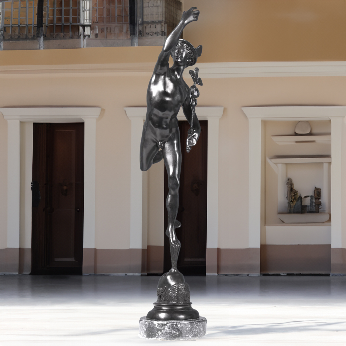 Giambologna Flying Mercury Statue in Bronze