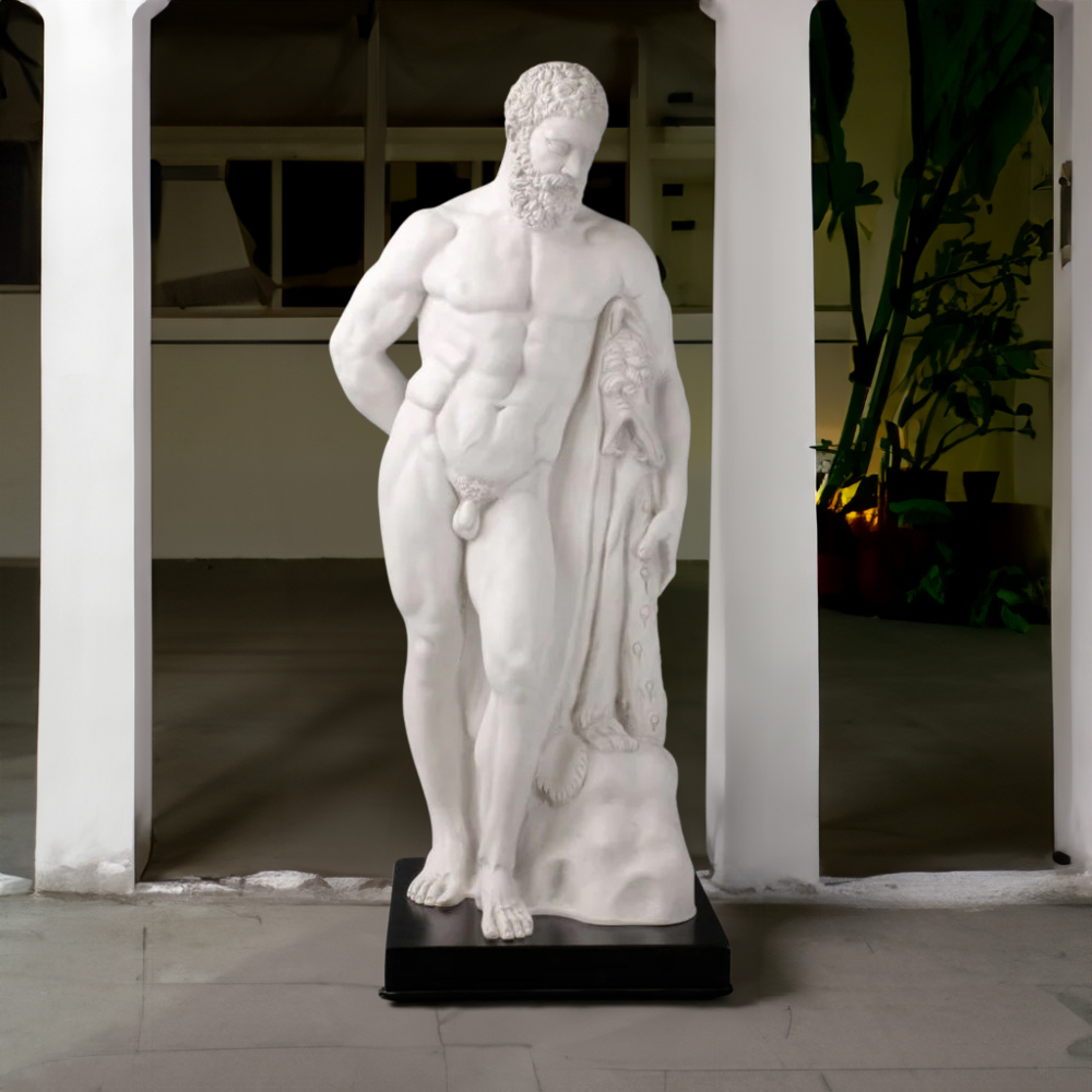 Hercules Statue for Sale marble front view