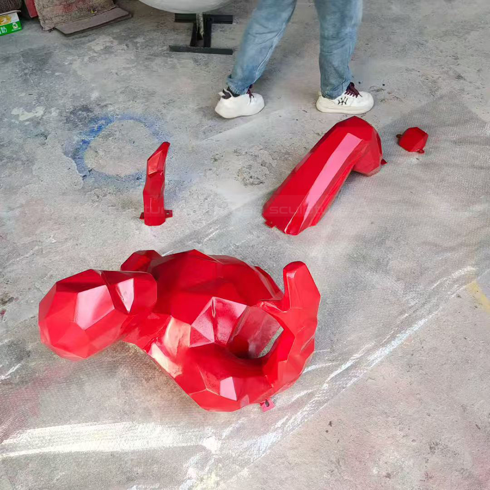 Human Wall Sculpture fiberglass limbs before assembly