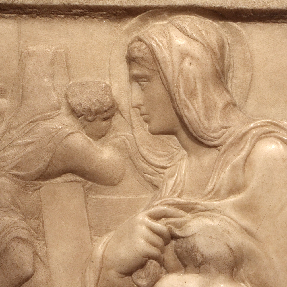 Madonna of the Stairs facial detail