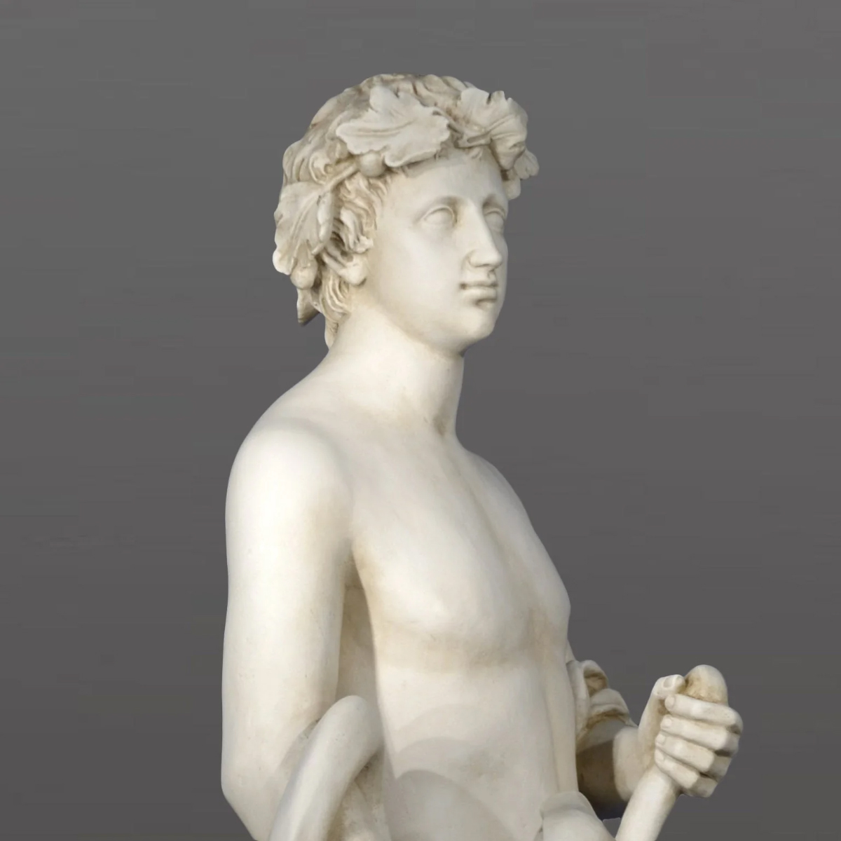 Marble Dionysus Statue for sale close-up view