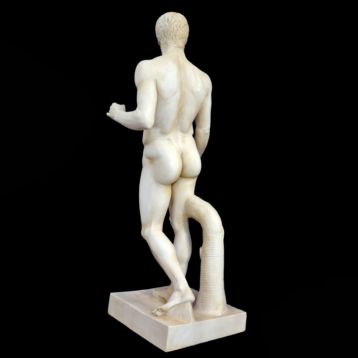 Marble Doryphoros male statue