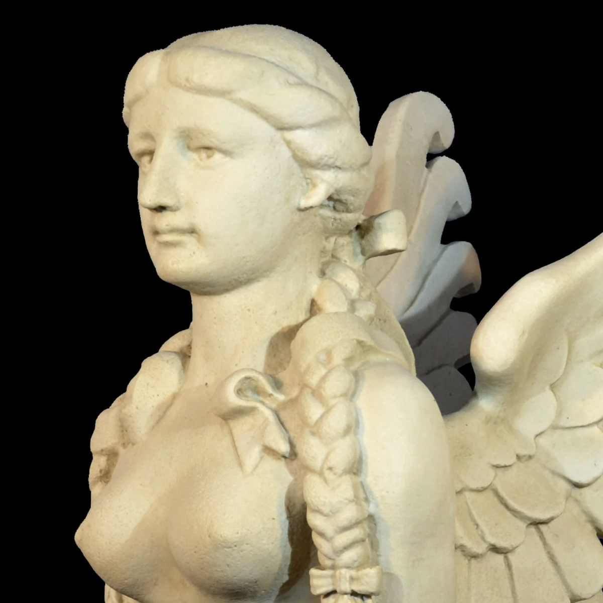 Marble Greeek Sphinx Garden Statue